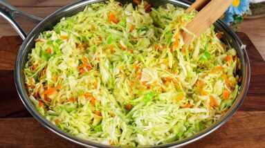 I eat a lot of cabbage this season! Fresh cabbage recipes! Cabbage tastes better than meat