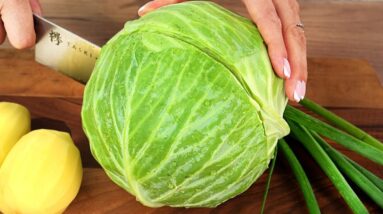 Cabbage and potatoes are tastier than meat! Cabbage recipes that are easy and quick to prepare!